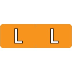 Barkley ABAM Compatible Mini "L" Labels, Laminated Stock, 1/2" X 1-1/2" Individual Letters - Roll of 500