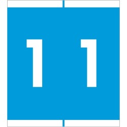 Barkley NSFM Compatible "1" Numeric Labels, Laminated Stock, 1-11/16" X 1-1/2" Individual Numbers - Roll of 500