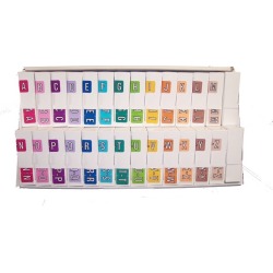 Barkley ACPM Compatible Alpha Labels, Laminated Stock, 1" X 1-1/2" Individual Letters - Roll of 500