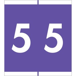 Barkley NSFM Compatible "5" Numeric Labels, Laminated Stock, 1-11/16" X 1-1/2" Individual Numbers - Roll of 500