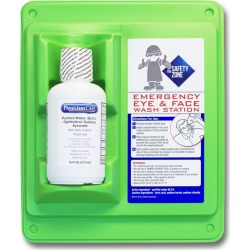 16 Oz. Wall Mount, Single Bottle Eye Wash Station (Sold Individually)