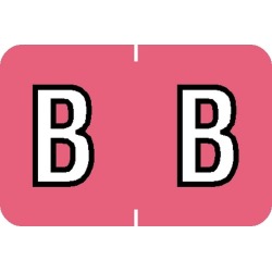 Barkley ABKM Compatible "B" Labels, Laminated Stock, 1" X 1-1/2" Individual Letters - Roll of 500