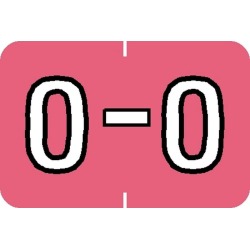 Barkley ABKM Compatible "O" Labels, Laminated Stock, 1" X 1-1/2" Individual Letters - Roll of 500