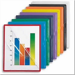 9.13" x 11.63" Documate Letter Size Paper Organizer- Green (Pack of 25)