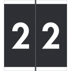 Barkley FNAVM Compatible "2" Labels, Laminated Stock, 1-11/16" X 1-1/2" Individual Numbers - Roll of 500
