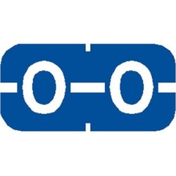 Tab Compatible Mini "O" Labels, Vinyl Kimdura Stock, 1/2" X 1" Individual Letters - Roll of 500