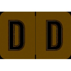 Barkley ACPM Compatible "D" Labels, Laminated Stock, 1" X 1-1/2" Individual Letters - Roll of 500