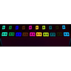 Barkley VA Hospital Compatible "0-9" Numeric Labels, Laminated Stock, 1-1/2" X 1-3/4" Individual Numbers - Roll of 1000