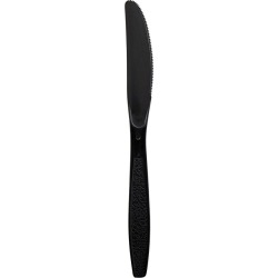 Heavy Weight Polystyrene Unwrapped Knife, Black (1000 per Case)