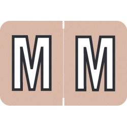 Barkley ACPM Compatible "M" Labels, Laminated Stock, 1" X 1-1/2" Individual Letters - Roll of 500