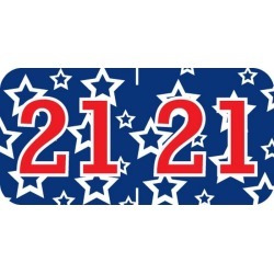 Patriot Compatible "21" Yearband Labels, Patriotic Labels,Laminated Stock 1-1/2" x 3/4" - 500 per Roll