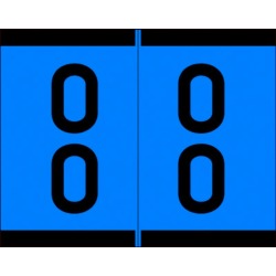 Barkley SFDM Compatible "00" Double Digit Labels, Laminated Stock, 1-3/16" X 1-1/2" Individual Numbers - Roll of 500