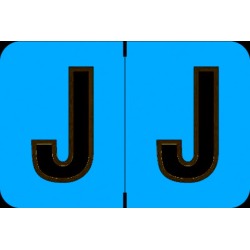Barkley ACPM Compatible "J" Labels, Laminated Stock, 1" X 1-1/2" Individual Letters - Roll of 500