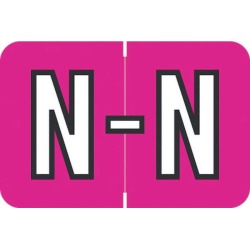 Barkley ACPM Compatible "N" Labels, Laminated Stock, 1" X 1-1/2" Individual Letters - Roll of 500