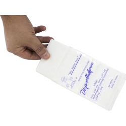 1 MIL 28"x 46" White Apron, Bulk Packed (100 per Bag, 10 Bags per Case)