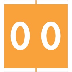 Barkley NSFM Compatible "0" Numeric Labels, Laminated Stock, 1-11/16" X 1-1/2" Individual Numbers - Roll of 500