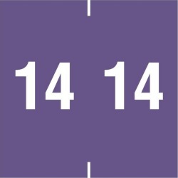 Ames Compatible "14" Yearband Labels, 1-7/8" X 1-7/8" Roll of 500