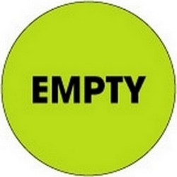 2" Diameter Empty Circle Labels (500 per Roll)