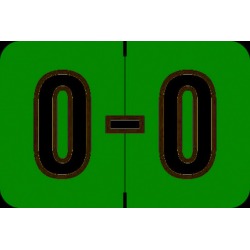 Barkley ACPM Compatible "O" Labels, Laminated Stock, 1" X 1-1/2" Individual Letters - Roll of 500