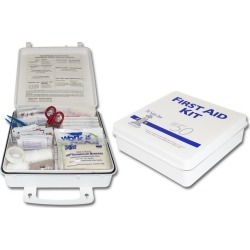 Plastic 50 Man First Aid Kit, Meets New ANSI Plus Specs (Sold Individually)