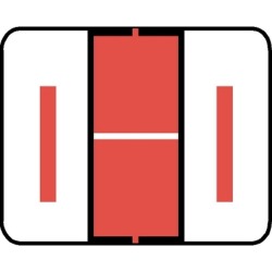 Tab Compatible "I" Labels, Vinyl Kimdura Stock, 1" X 1.25" Individual Letters - Roll of 500