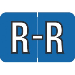 Barkley ACPM Compatible "R" Labels, Laminated Stock, 1" X 1-1/2" Individual Letters - Roll of 500