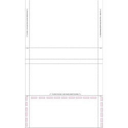8-1/2" x 14" 1Part/2 Way with Return, Uneven C Fold with Blue Tint (Carton of 1000)
