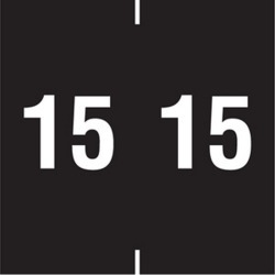 Ames Compatible "15" Yearband Labels, 1-7/8" X 1-7/8" Roll of 500