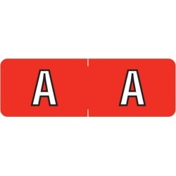 Barkley ABAM Compatible Mini "A" Labels, Laminated Stock, 1/2" X 1-1/2" Individual Letters - Roll of 500
