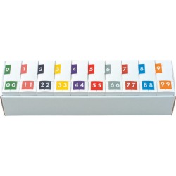Barkley FNAVM Compatible Labels, Laminated Stock, 1-11/16" X 1-1/2" Individual Numbers - Roll of 500