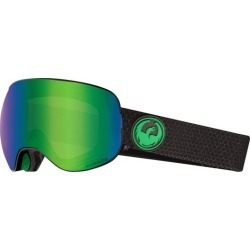 Dragon X2 Goggles + Bonus Lens - split/lumalens green ion lens + lumalens amber lens