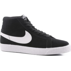 Nike SB Blazer Zoom Mid Skate Shoes - black/white-white-white 13