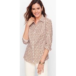 Perfect Shirt - Equestrian Links - White - 16 Talbots