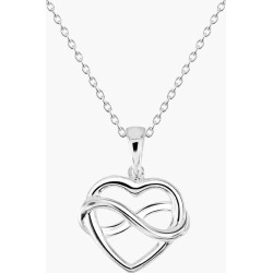 Kit & Katie Sterling Silver Infinity Heart Pendant Necklace