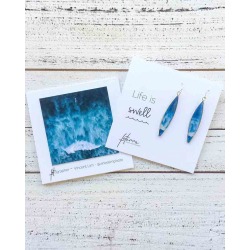 Foterra Jewelry Life is Swell Earrings in Silver