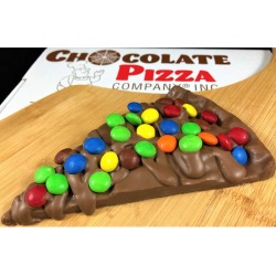 Chocolate Pizza Company Milk Chocolate Pizza Slice with Colorful Candy