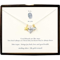 B. U. Jewelry Good Friends Necklace in Silver and Gold