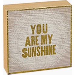 Natural Life You Are My Sunshine Wooden Box Sign