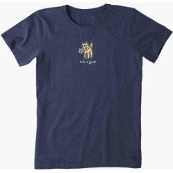 Life is Good Women's Rocket with Daisy Vintage Crusher Tee