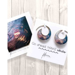 Foterra Jewelry Go Ahead. Make Waves Earrings in Silver