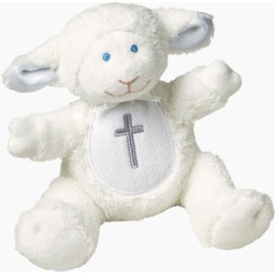 Mary Meyer Christening Lamb White Plush Rattle