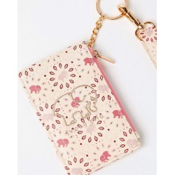 Ivory Ella Mauve Pattern ID Case and Lanyard