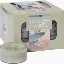 Yankee Candle Sage & Citrus Scented Tea Lights (box of 12)