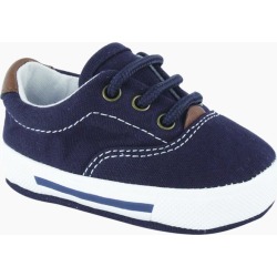 Baby Deer Milo Navy Canvas Baby Sneakers