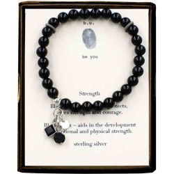 B.U. Jewelry Strength Beaded Bracelet