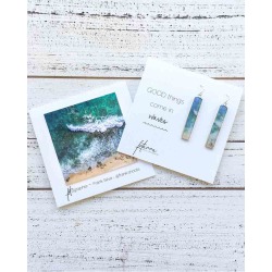 Foterra Jewelry Good Things Come in Waves Earrings in Silver