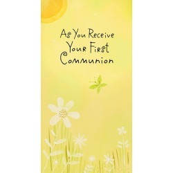 Hallmark Butterfly and Flowers First Communion Money Holder Card