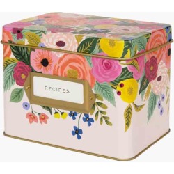 Rifle Paper Co. Juliet Rose Kitchen Recipe Box