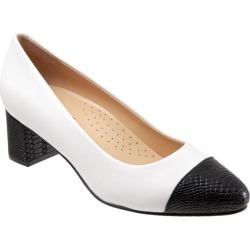 Trotters Kiki Women's Shoes White Black 10.5 Narrow (AA) found on Bargain Bro from trotters for USD $58.51