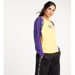 DRIVE LS SWEAT L Aurora Yellow/Prism Violet